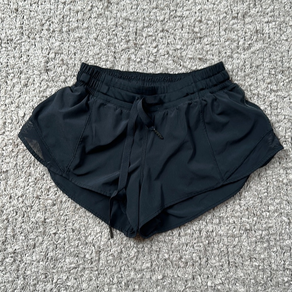 Lululemon Black Hottie Hot Shorts